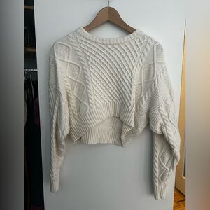 Sunday Best Cream Cable Knit Sweater